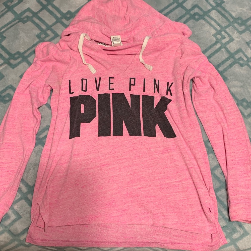 Oversized pink hoodie